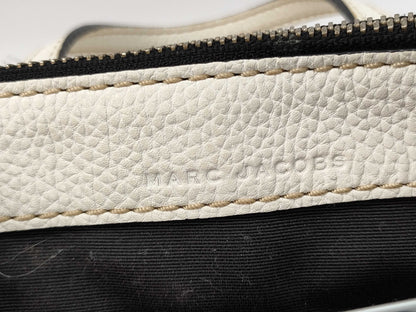 MARC JACOBS Leather 2-Way Tote Bag White Handbag