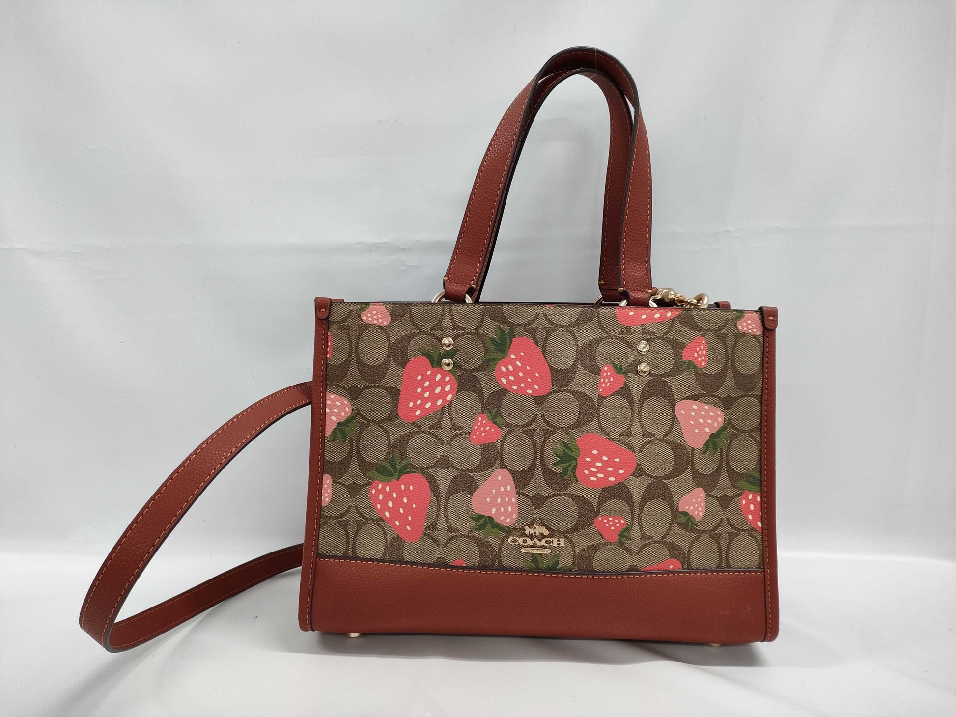 COACH Signature Strawberry 2-way Shoulder Bag M2277-CH325