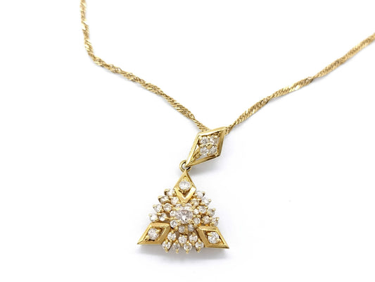 D0.30ct K18 2.7g Necklace 