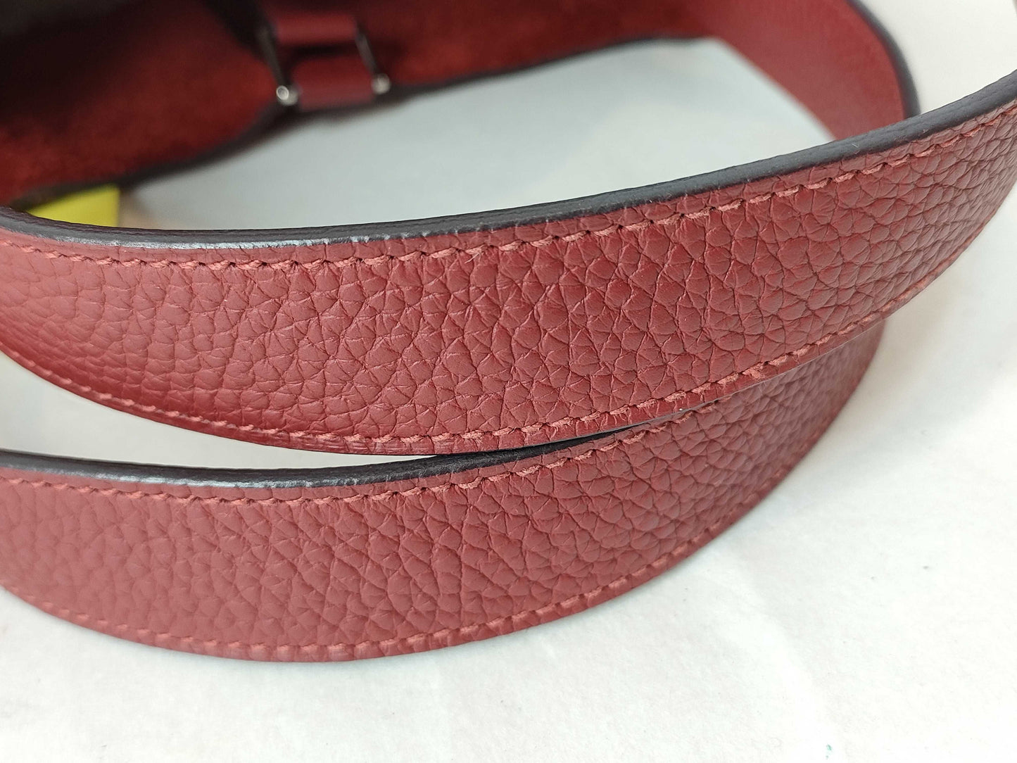 HERMES [Stamp] X Picotin X Stamp Red Handbag