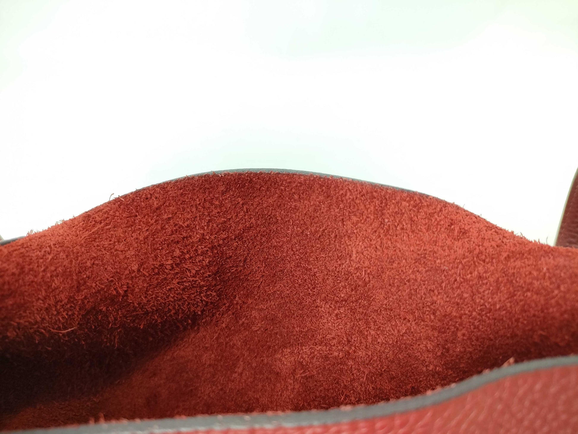 HERMES [Stamp] X Picotin X Stamp Red Handbag