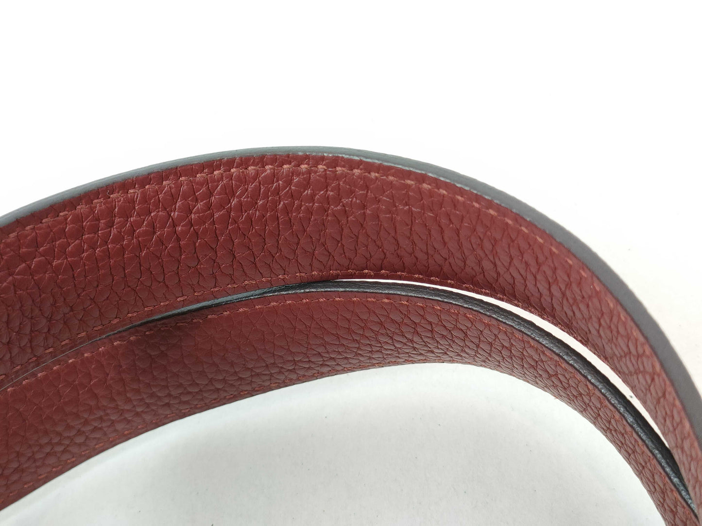 HERMES [Stamp] X Picotin X Stamp Red Handbag