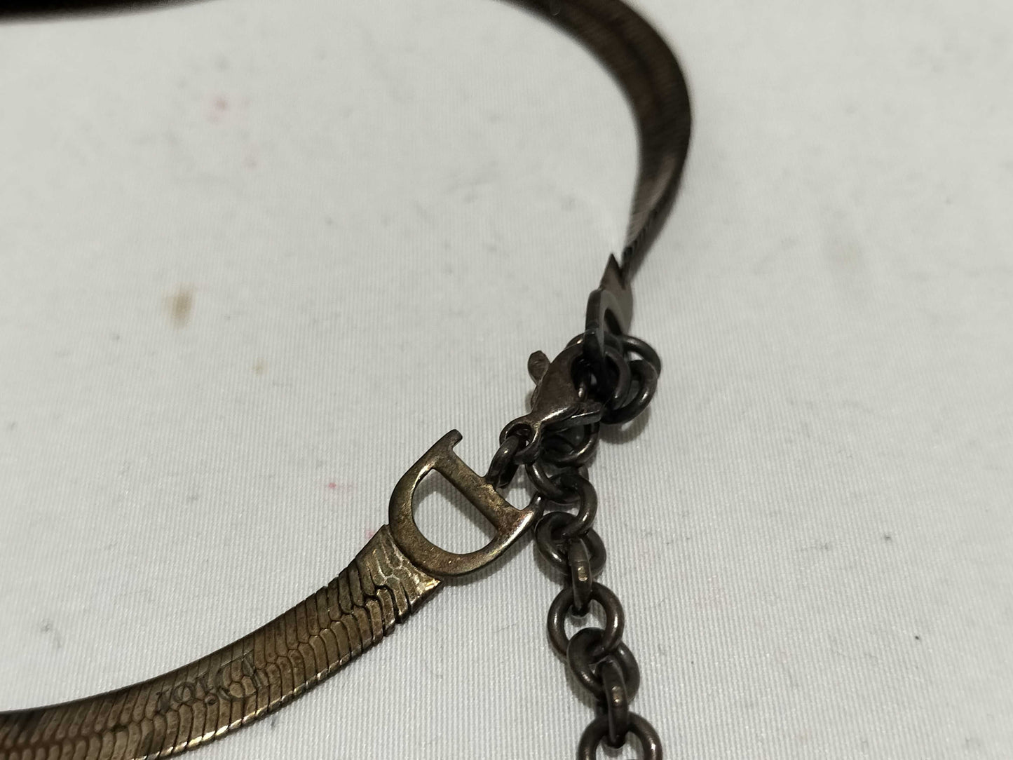 Dior 925 Dr. Logo Bracelet Necklace