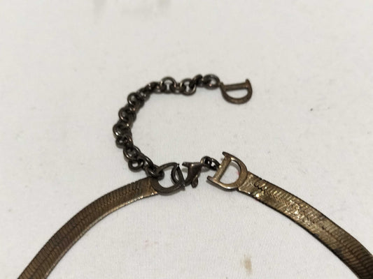 Dior 925 Dr. Logo Bracelet Necklace