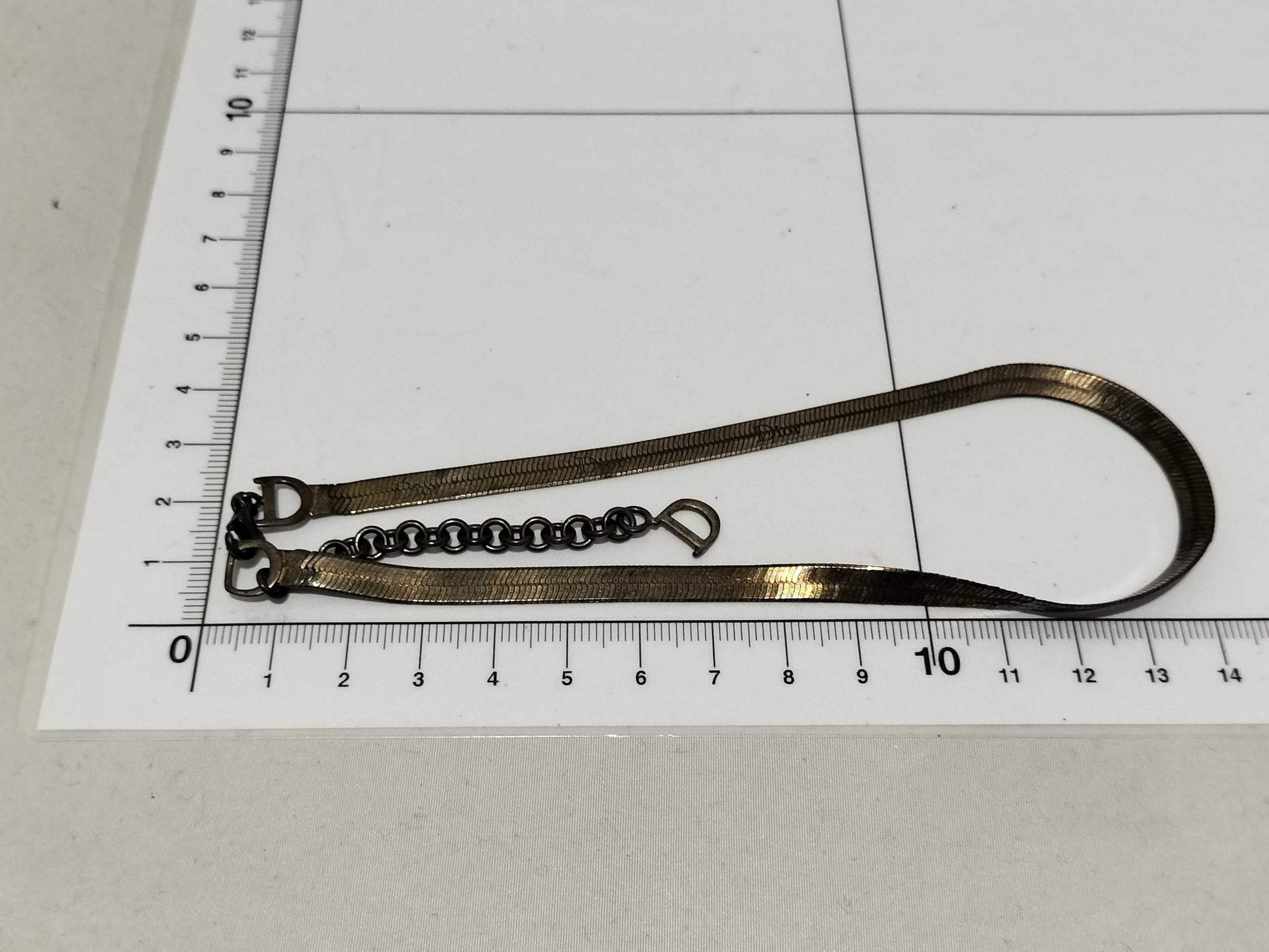 Dior 925 Dr. Logo Bracelet Necklace