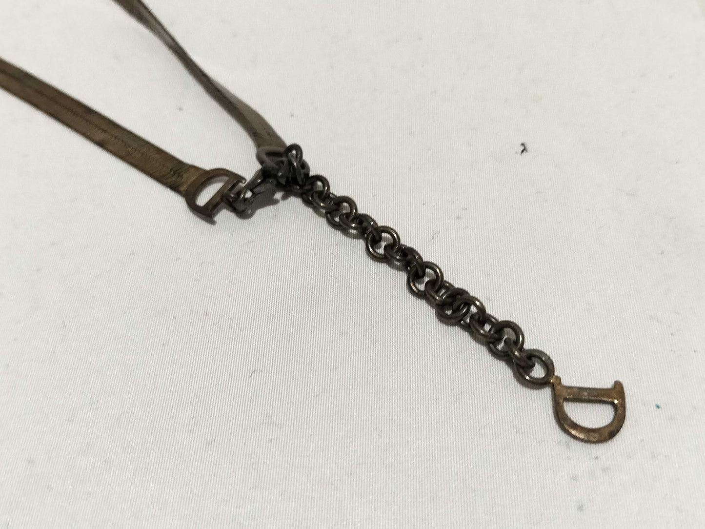 Dior 925 Dr. Logo Bracelet Necklace