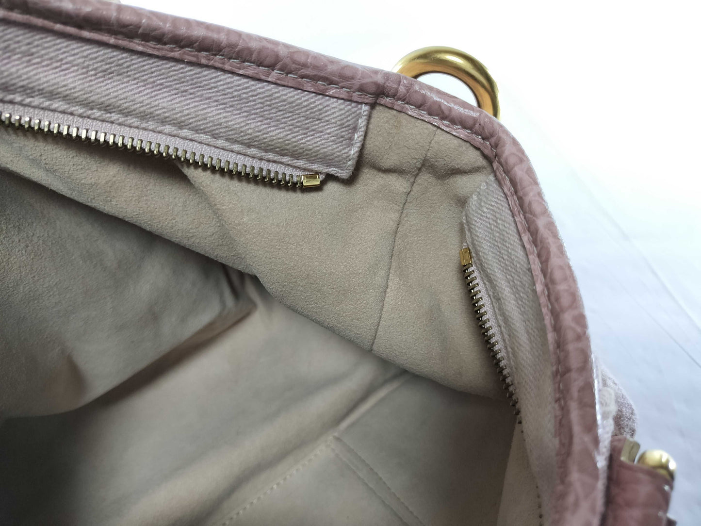 LOUIS VUITTON Monogram Denim Rose Neocavi MM Rose M95836 Tote Bag