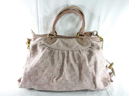LOUIS VUITTON Monogram Denim Rose Neocavi MM Rose M95836 Tote Bag