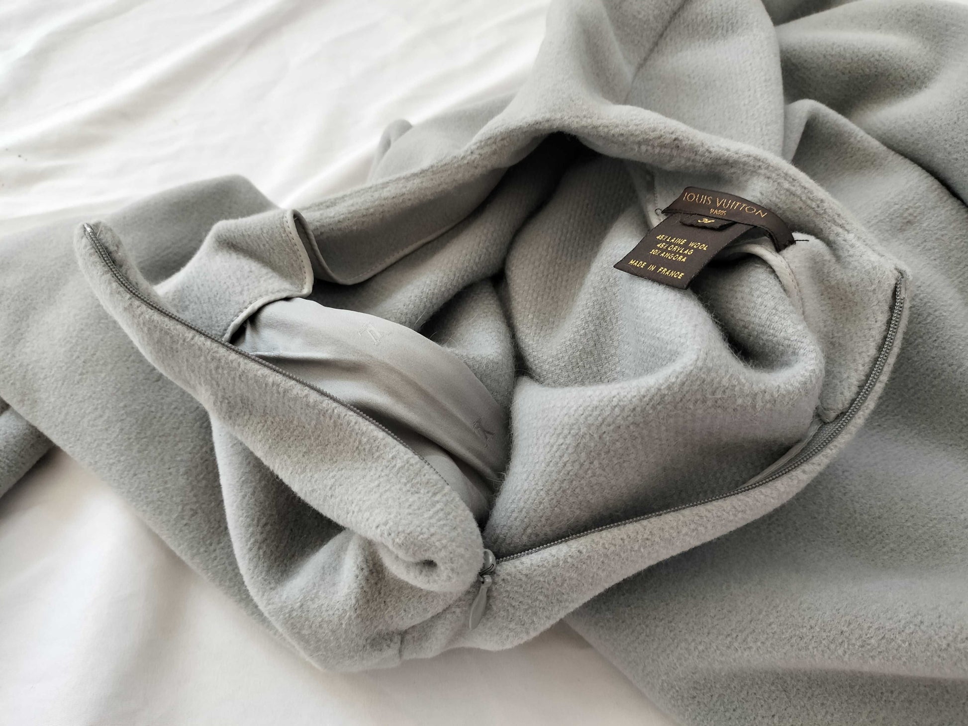 LOUIS VUITTON Fleece Top Gray Top