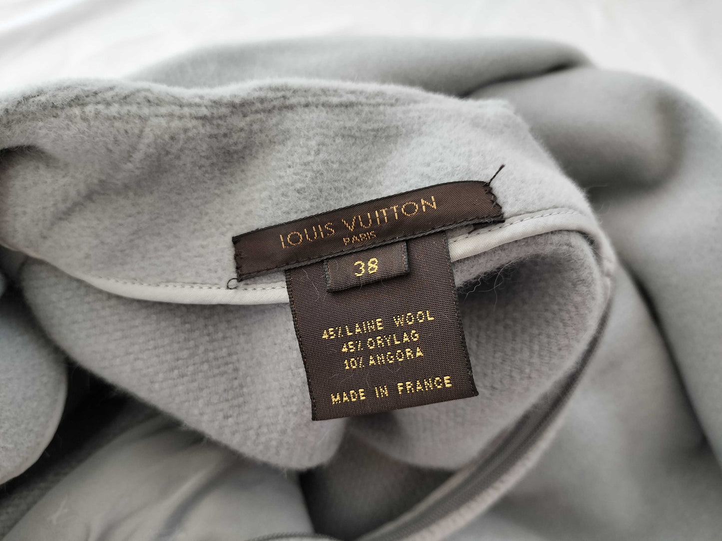 LOUIS VUITTON Fleece Top Gray Top