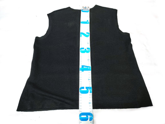 HERMES knit vest black vest