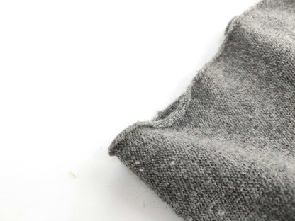 HERMES turtleneck sleeveless knit top, 100% cashmere, gray
