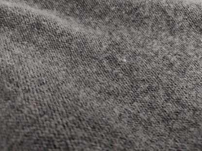 HERMES turtleneck sleeveless knit top, 100% cashmere, gray
