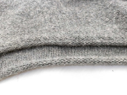 HERMES turtleneck sleeveless knit top, 100% cashmere, gray