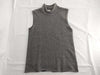 HERMES turtleneck sleeveless knit top, 100% cashmere, gray