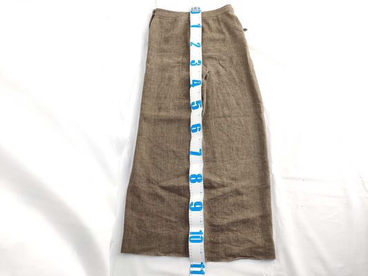 HERMES Pants Beige Linen Pants