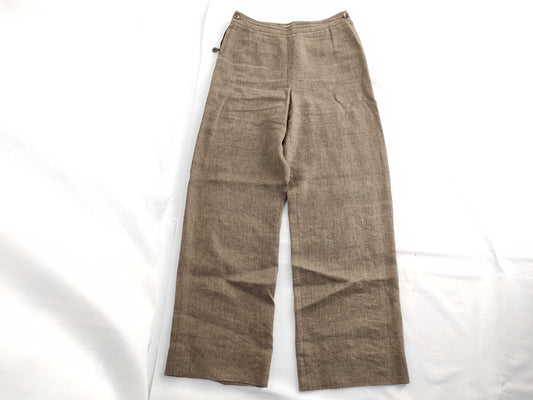 HERMES Pants Beige Linen Pants