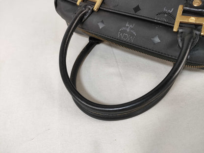 MCM Nylon x Leather Mini Boston Bag