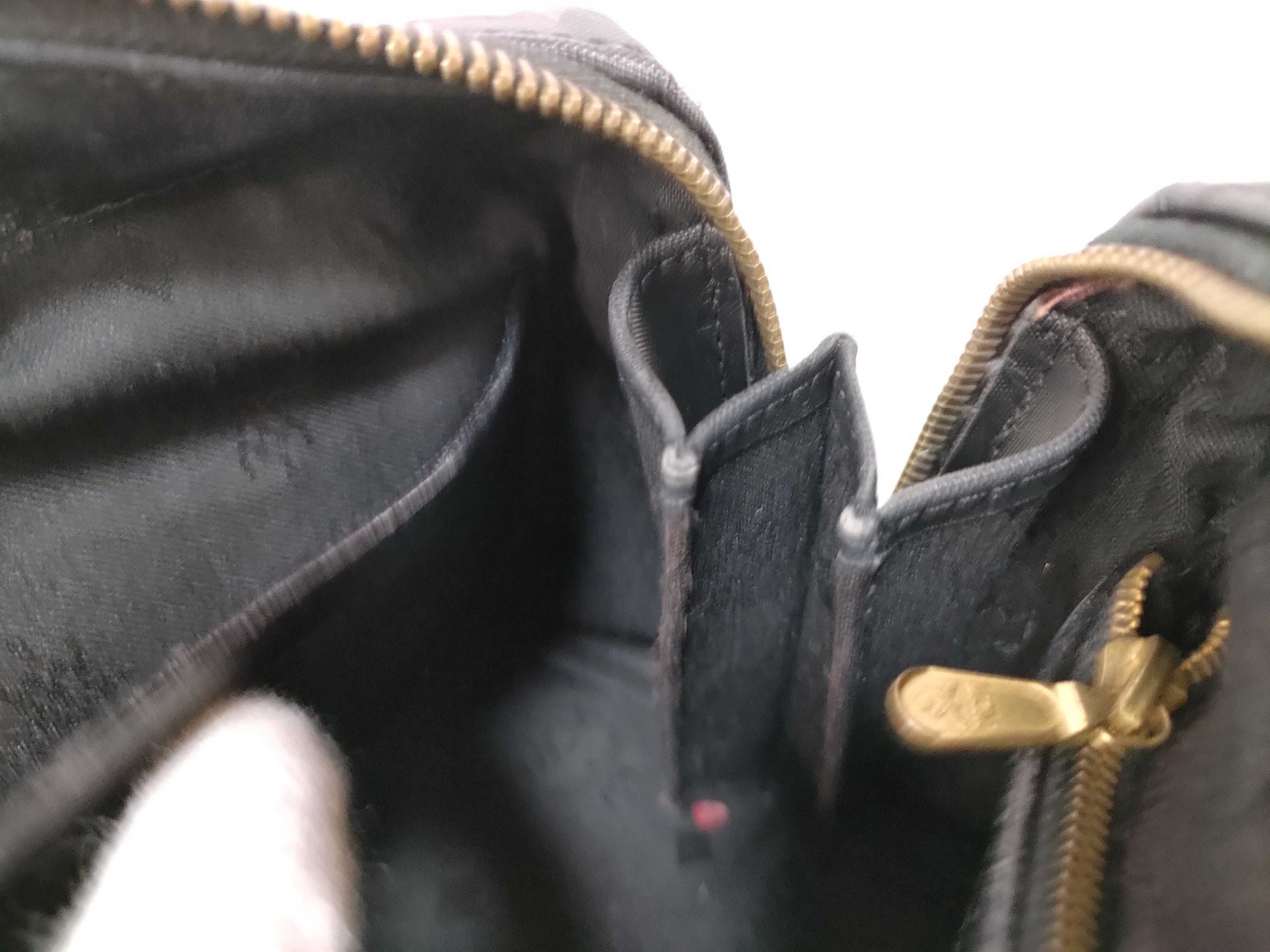 MCM Nylon x Leather Mini Boston Bag