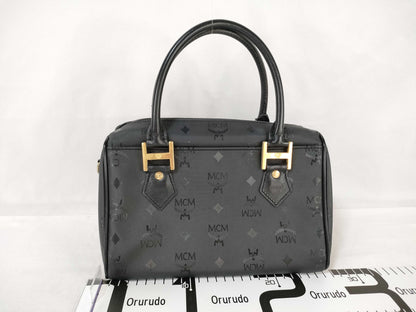 MCM Nylon x Leather Mini Boston Bag