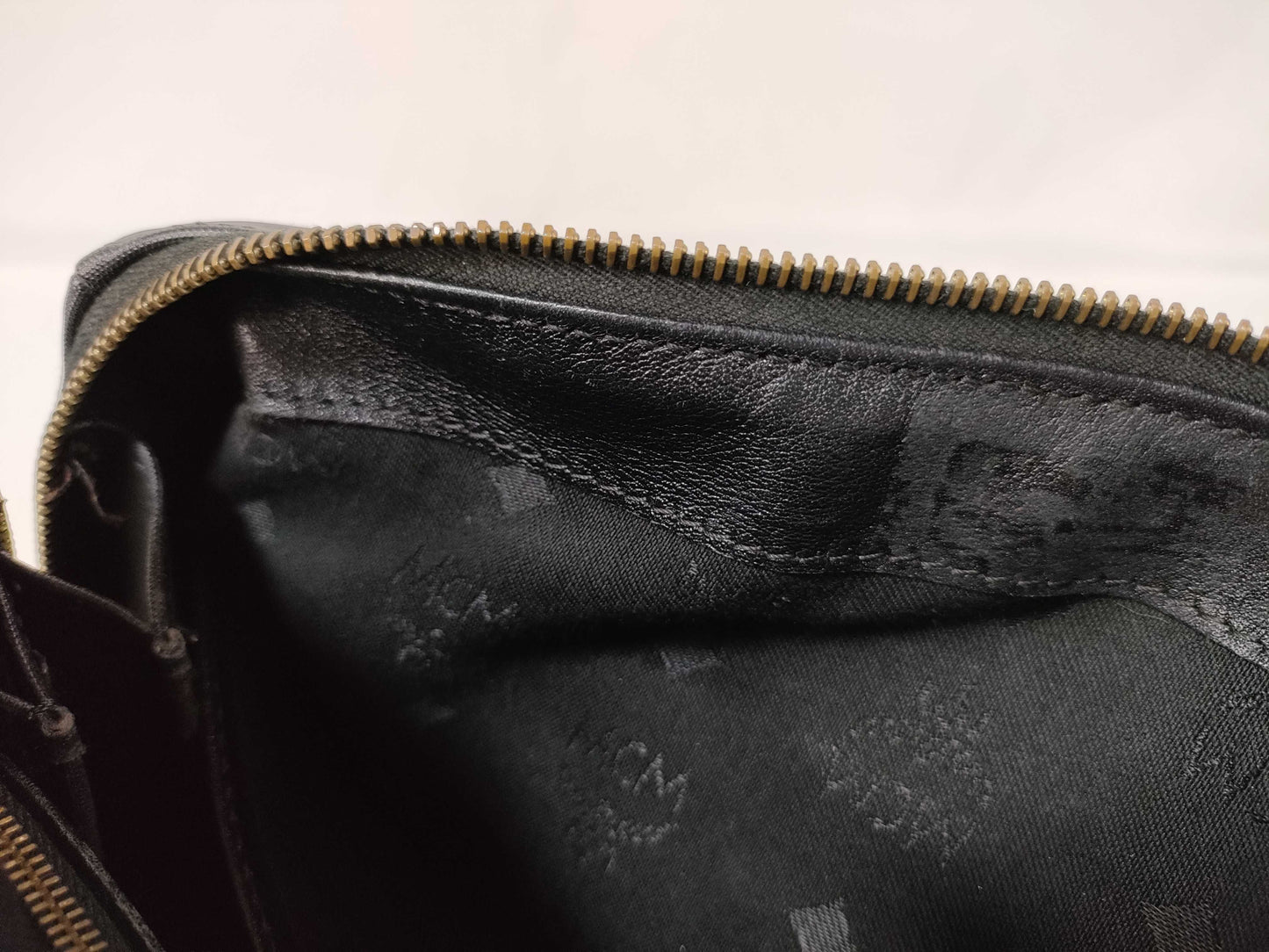 MCM Nylon x Leather Mini Boston Bag
