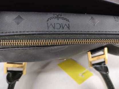 MCM Nylon x Leather Mini Boston Bag