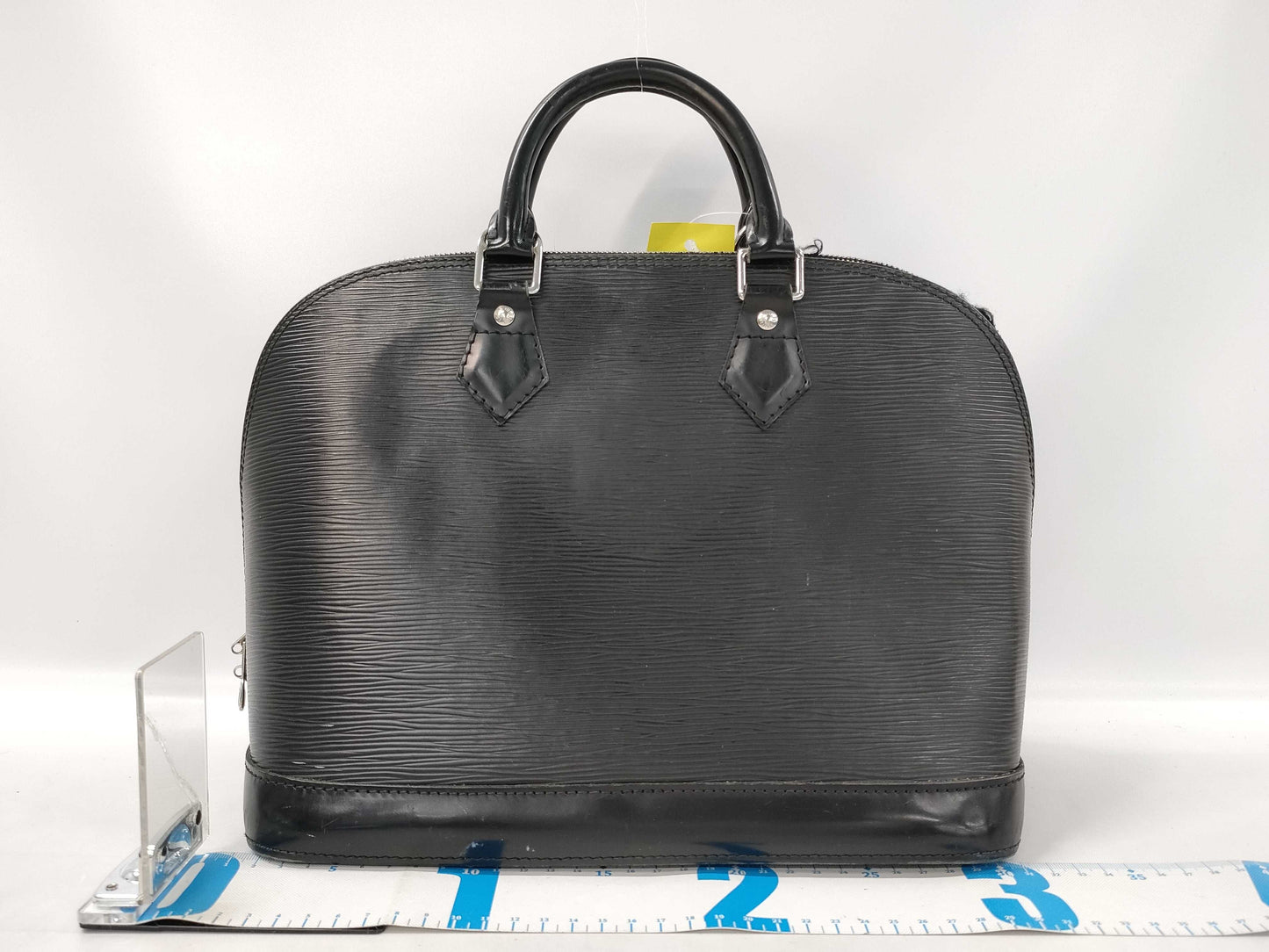 LOUIS VUITTON Epi Alma PM Boston Bag with Cracked Zipper Rail