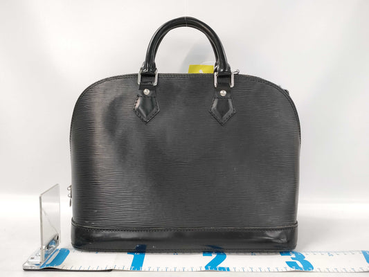 LOUIS VUITTON Epi Alma PM Boston Bag with Cracked Zipper Rail