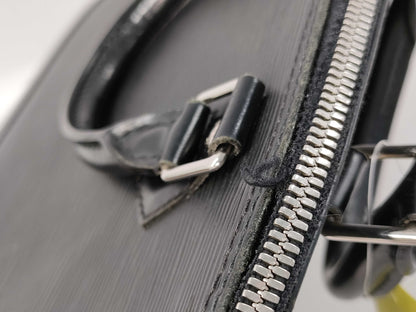 LOUIS VUITTON Epi Alma PM Boston Bag with Cracked Zipper Rail