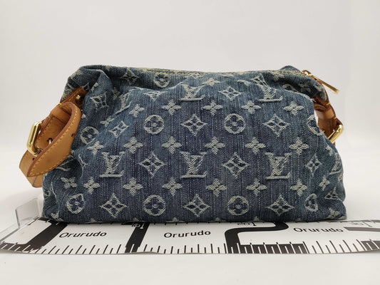 LOUIS VUITTON Monogram Denim Baggy PM Shoulder Bag