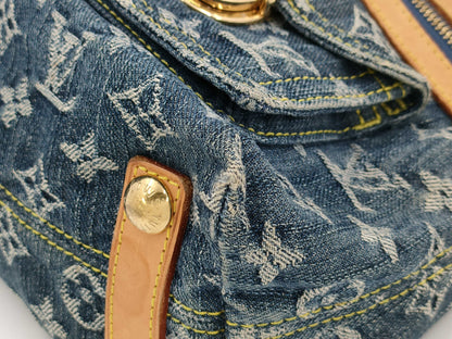 LOUIS VUITTON Monogram Denim Baggy PM Shoulder Bag