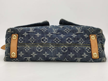 LOUIS VUITTON Monogram Denim Baggy PM Shoulder Bag