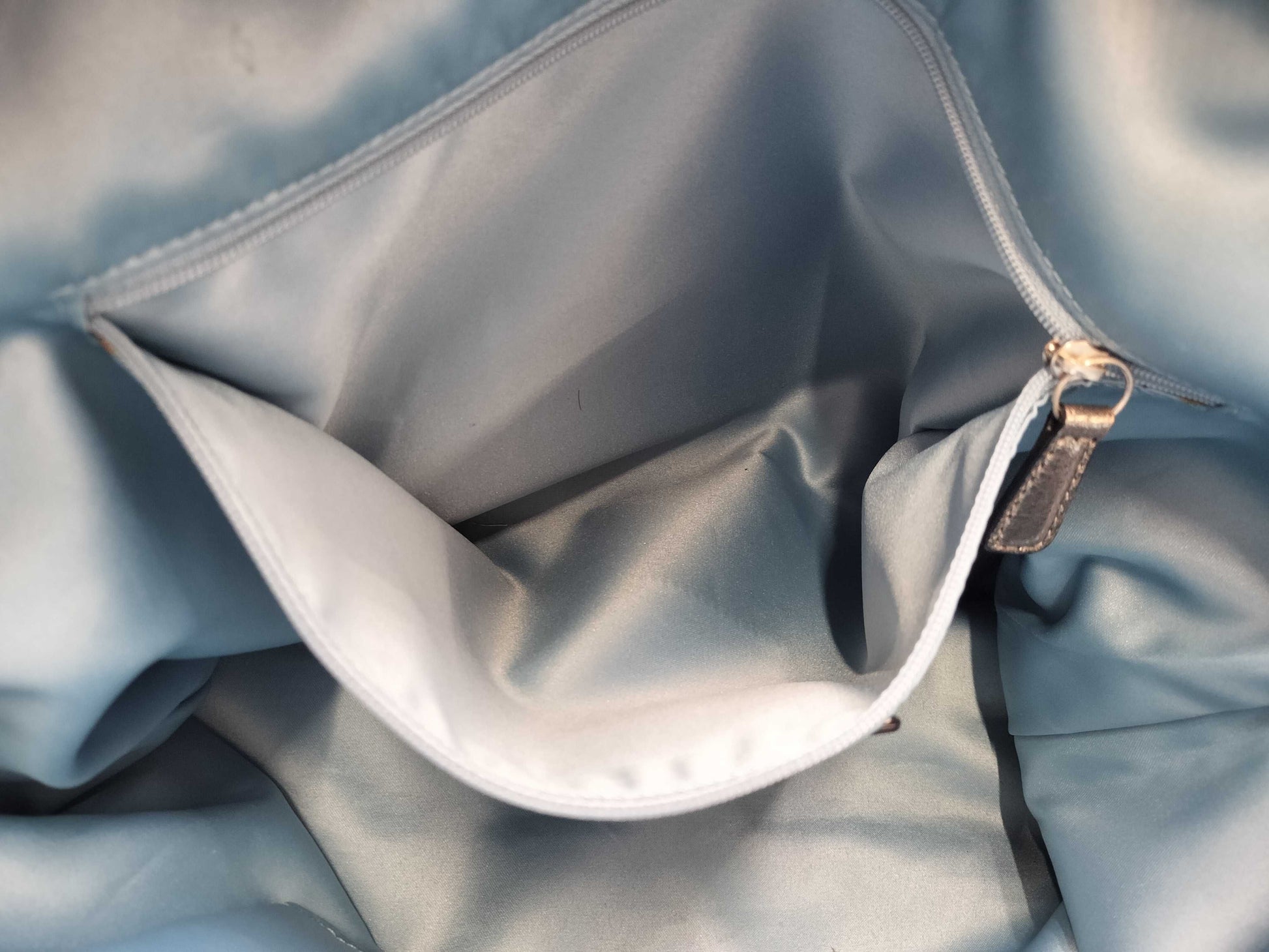 COACH Poppy Canvas Leather Purple Check Tote Bag 15886