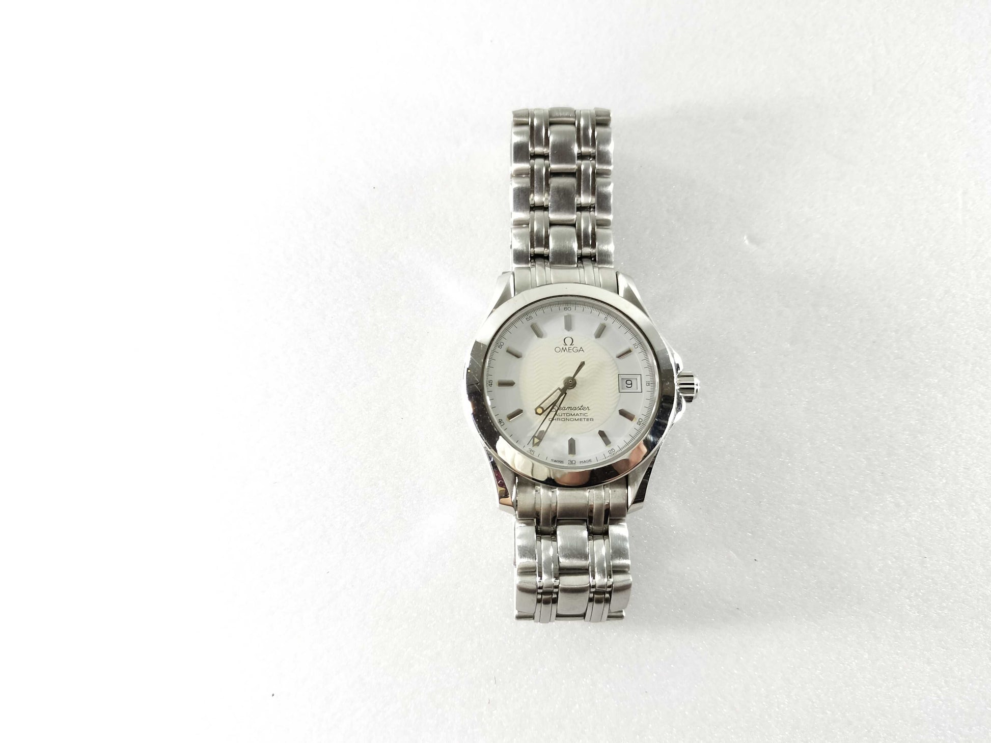 OMEGA Seamaster Men's Watch with Box and Crown