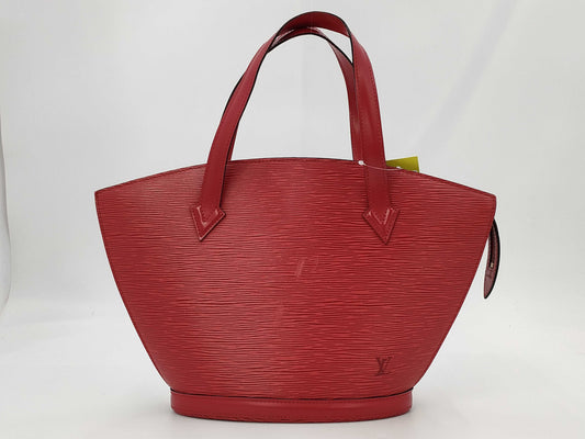 LOUIS VUITTON Epi Saint-Jacques Red Handbag