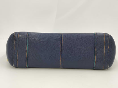 LOEWE Leather Buckle Tote/Scuff/Color Consideration Handbag