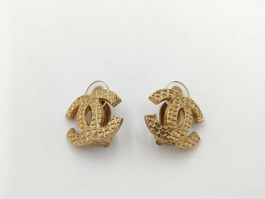 CHANEL 00 A Coco Mark Earrings