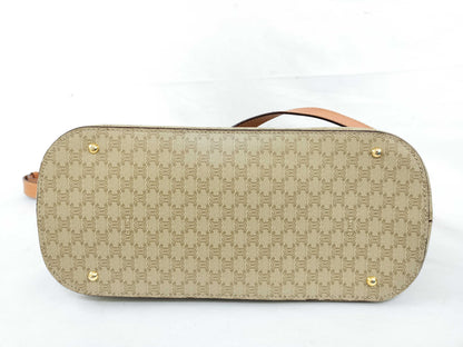 CELINE Handbag DM95 Sand Beige PVC Handbag