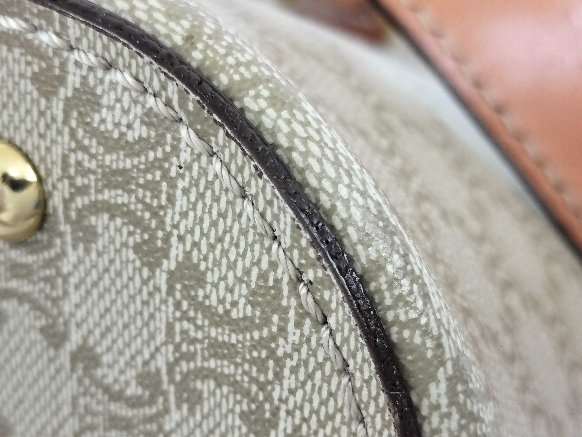 CELINE Handbag DM95 Sand Beige PVC Handbag