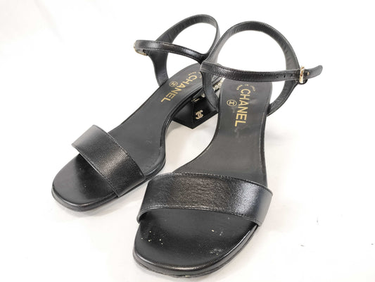 CHANEL Coco Mark/Pearl/Sandals Sandals