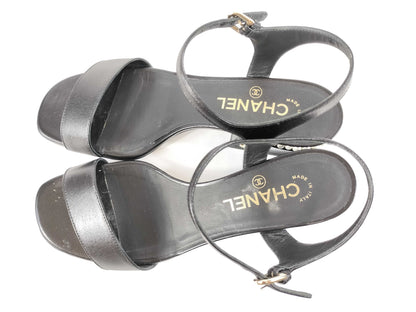 CHANEL Coco Mark/Pearl/Sandals Sandals