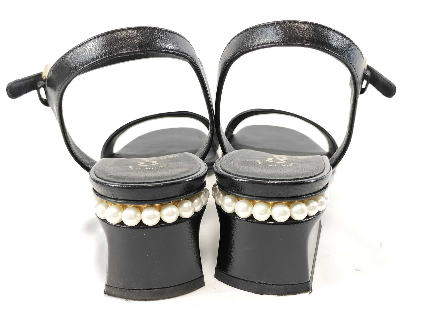 CHANEL Coco Mark/Pearl/Sandals Sandals