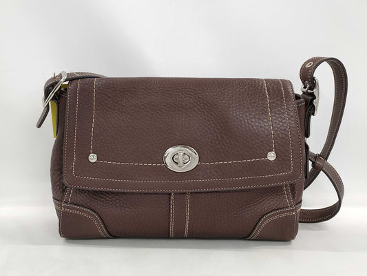 COACH leather shoulder bag