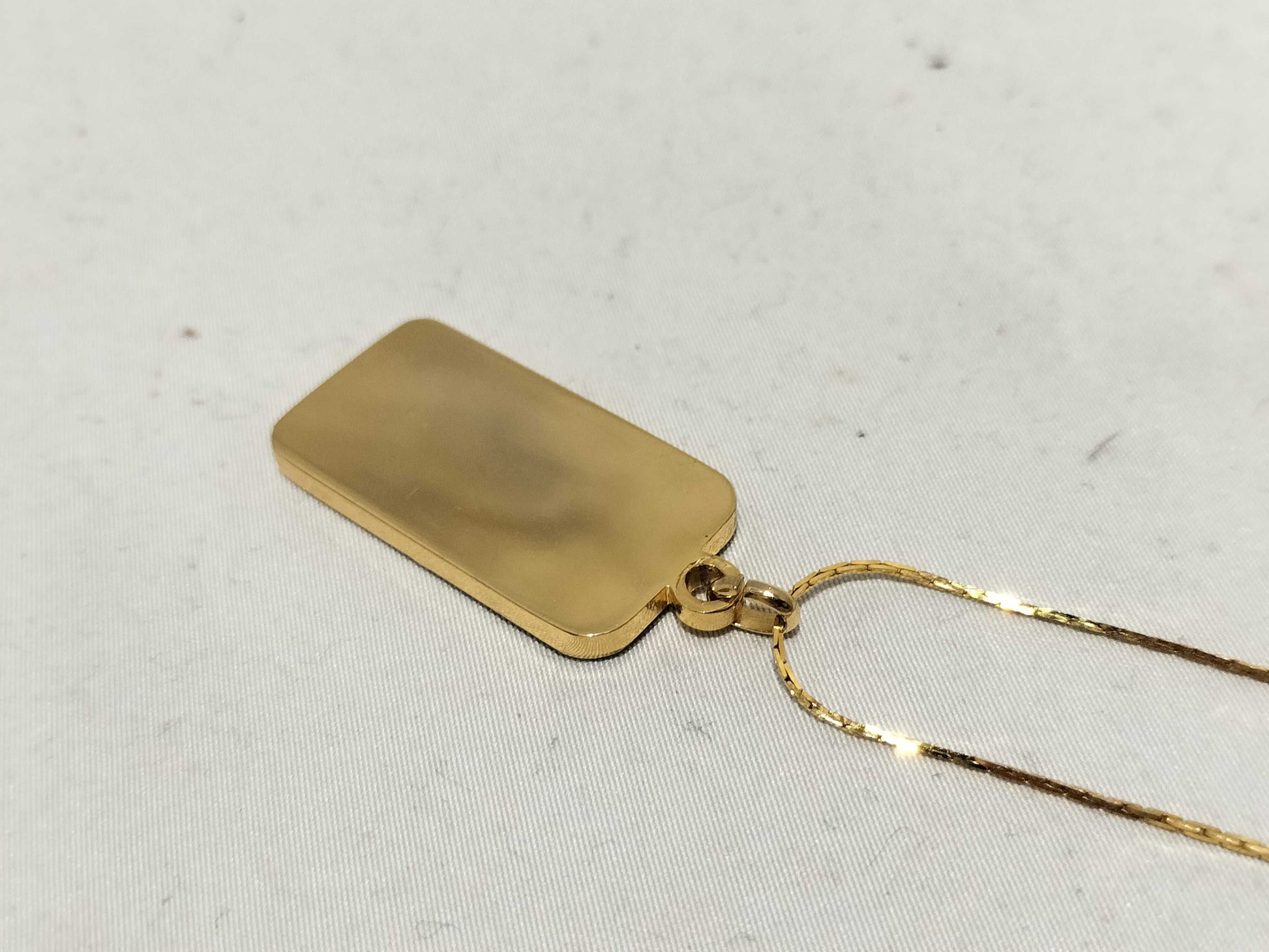 Dior GP Necklace Logo Plate Accessory Torn Necklace