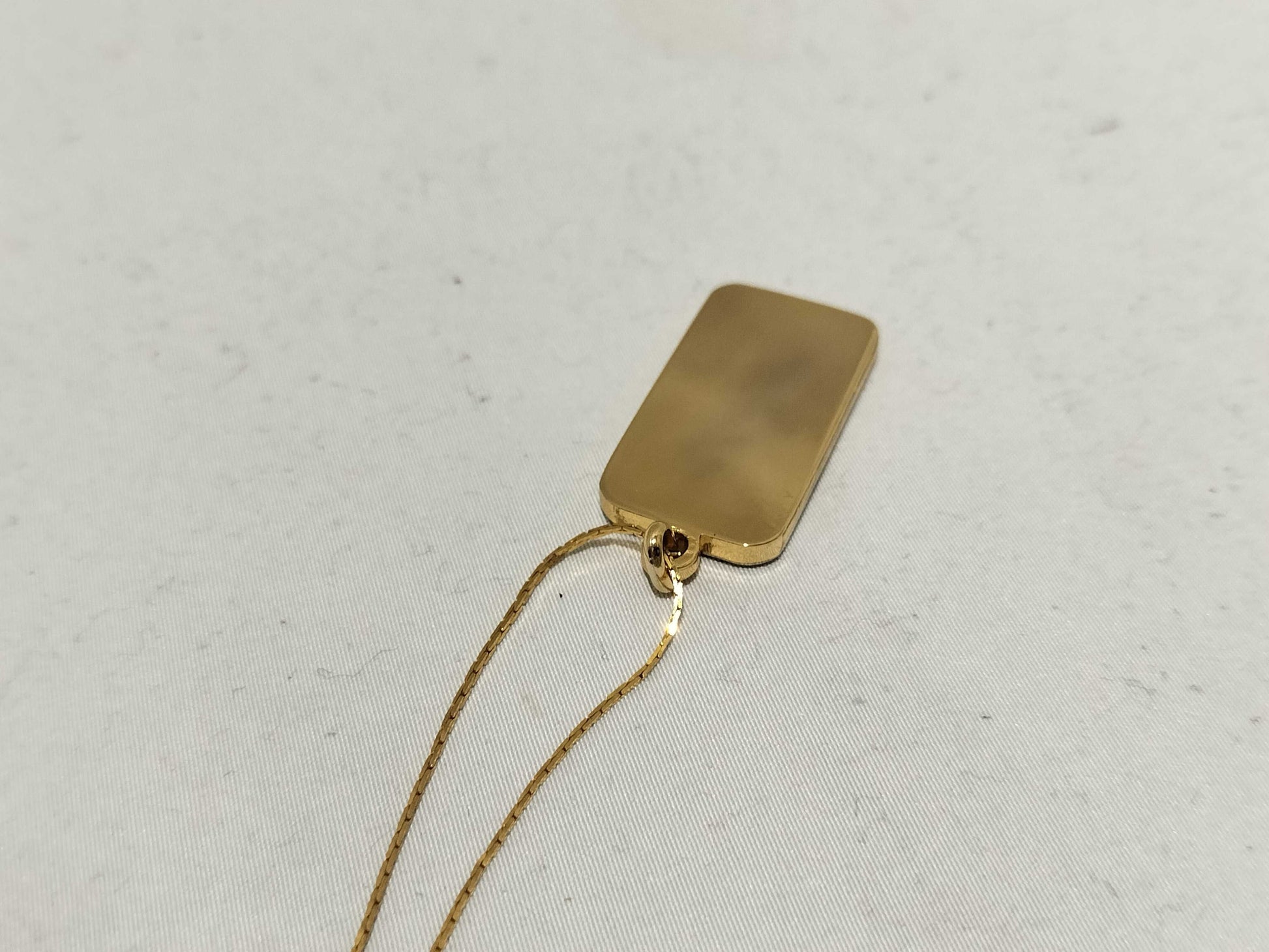 Dior GP Necklace Logo Plate Accessory Torn Necklace