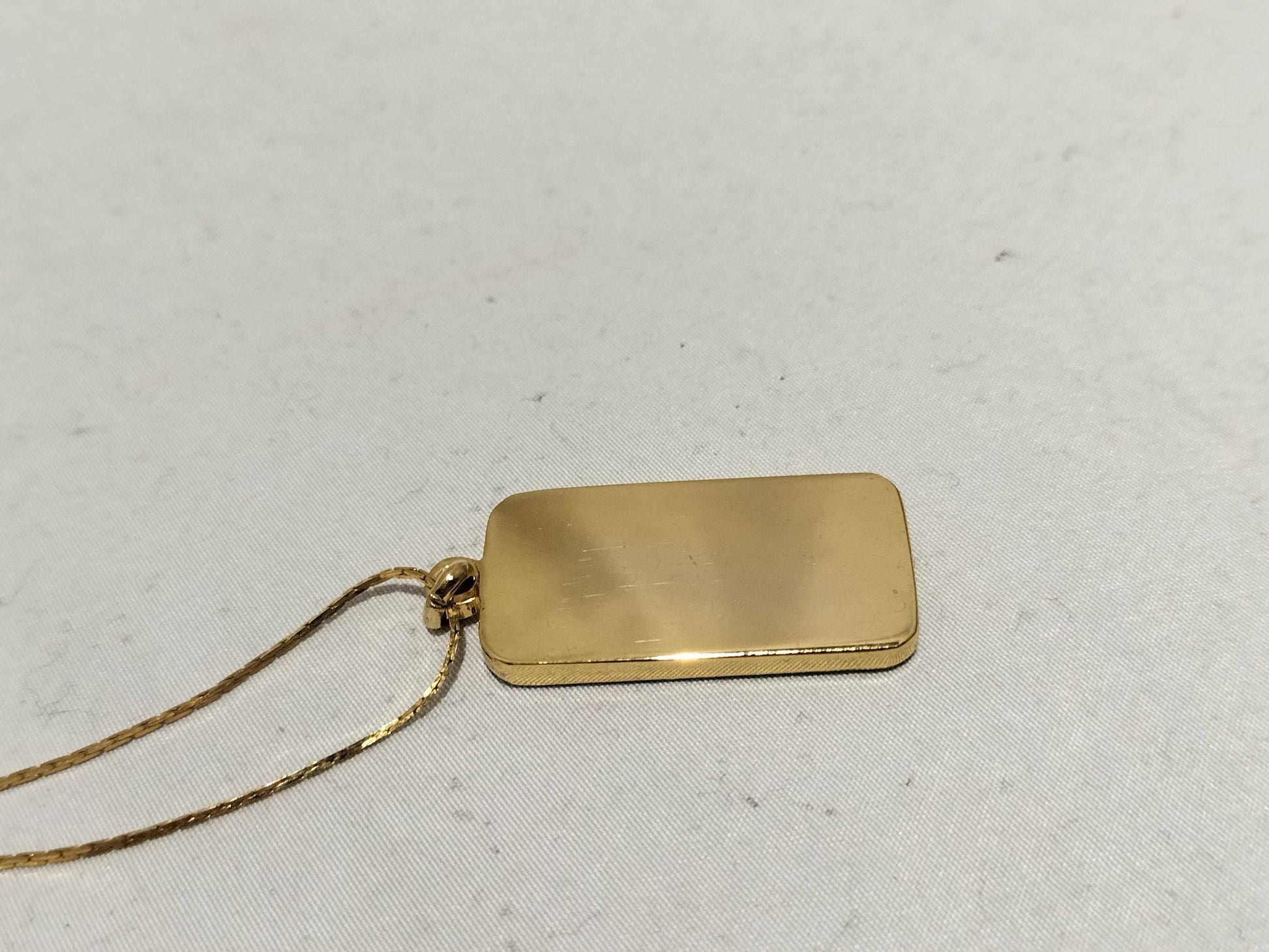 Dior GP Necklace Logo Plate Accessory Torn Necklace