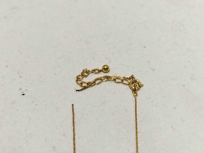Dior GP Necklace Logo Plate Accessory Torn Necklace