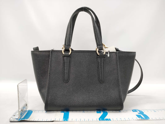 COACH Leather 2-Way Handbag with Stitch F11925