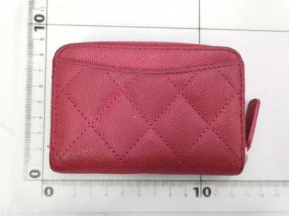 CHANEL Caviar Leather Classic Zip Coin Purse with G Hardware