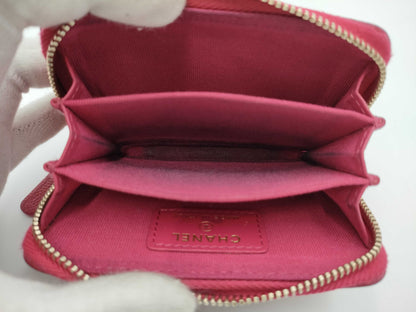 CHANEL Caviar Leather Classic Zip Coin Purse with G Hardware